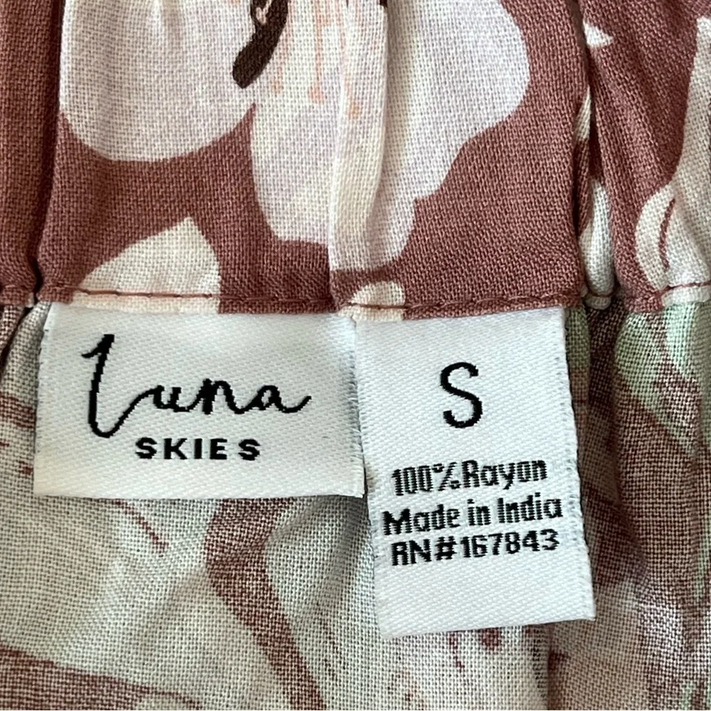 Luna Skies Cottagecore Womens Floral Maxi Skirt Size Small Lightweight Boho
